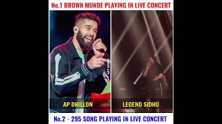 BROWN MUNDE - AP DHILLON VS LEGEND SIDHU MOSE WALA 295 | LIVE CONSERT | #viral #shorts