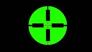 Crosshairs / Sniper Scope Green Screen