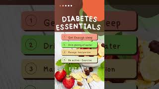 Diabetes Essentials #shorts