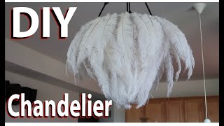 DIY Feather Chandelier || SYDNEY MILAN