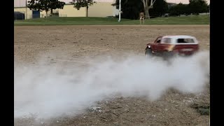 WPL C24 drifting and donuts in dirt, fully upgraded with brushless motor