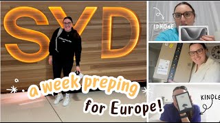 PREP FOR EUROPE WITH ME! weekly vlog! NEW KINDLE + IPHONE15 UNBOXING and loads more packages