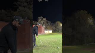 Night golf is next level! #shorts #golf #golfswing