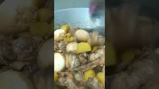 ADOBO WITH EGG AND POTATO #youtubeshorts #shorts