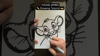 Everyone Can Draw! - YOUNG SIMBA ✍️ Drawing Tutorial 😀✏️ #simba #thelionking #lionking #disney