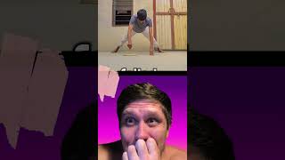 ONLY DON'T WATCH THIS!!!😱 toe-to-toe push-ups 😱 #challenge #calisthenics #workout #shorts #reaction