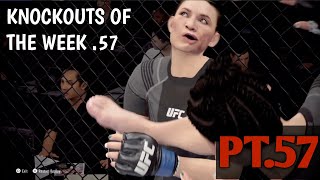 EA UFC 4 - OFFLINE MODE KNOCKOUTS  | RAGDOLL KNOCKOUTS OF THE WEEK COMP PT.57