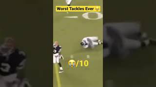 Rating NFL 🏈 Worst Tackle Fails Ever 😂!