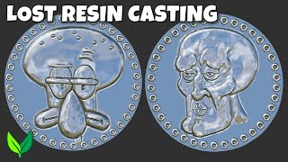 Casting Squidward / Handsome Squidward Coins : size thickness & depth of detail - with VOGMAN