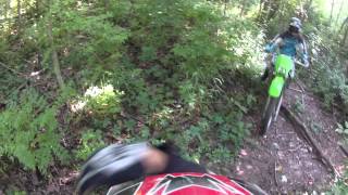 GNCC Training Trailride KDX 220 & Honda CR250