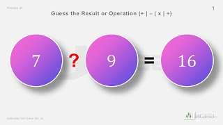 Arithmetic Test Game  No. 32 | Sharpen Your Thinking Process | (41)–(-16) | (16)+(57) | (16)–(89)