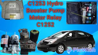 C1253 C1252 Hydro booster Pump Motor Relay Malfunction Prius 2006