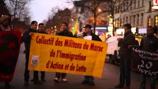 Sit-in de solidarité avec les prisonniers politiques au Maroc, Bruxelles  7 décembre 2013