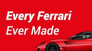 Ferrari Evolution: Every Ferrari Ever Made (1940-2018)