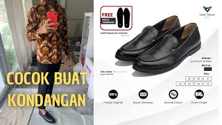 UNBOXING SEPATU LOAFERS GIANT FLAMES PORTO BLACK - REKOMENDASI SEPATU KERJA PRIA 2023