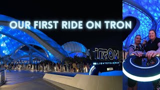 Tron Lightcycle Run the queue at Magic Kingdom