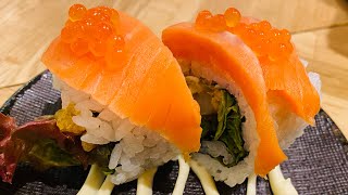 Sushi,Mì Hoành Thánh,Trứng Hấp tại nhà hàng Sushi băng chuyền Nhật Bản