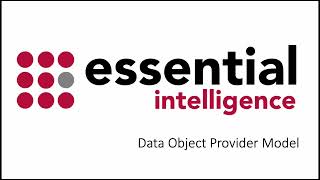 Data Object Provider Model view