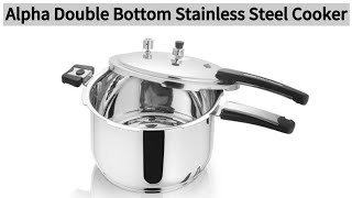 Alpha Double Bottom Steel Cooker Review | How to Use | Indian Cooker | Wholesale Crockery Market