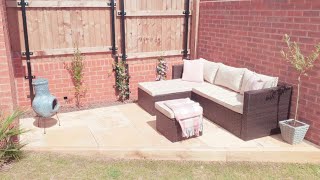 Creating a small patio area!!