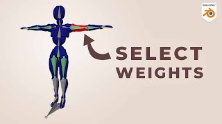 Blender 4.0+ | Select Bones in Weight Paint Mode