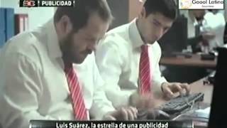 Luis Suarez Estrella de un comercial en la Television Uruguaya