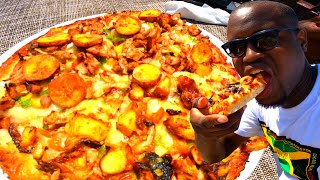 BEST PIZZA EVER at Spritz of Mobay | Jamaica Restaurant Tour