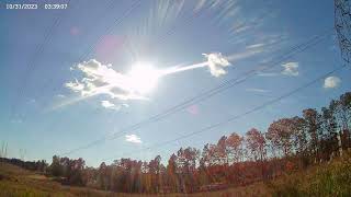 11/1/2023 Sky Time Lapse All Day 8am-8pm Moonset Sunrise Sunset