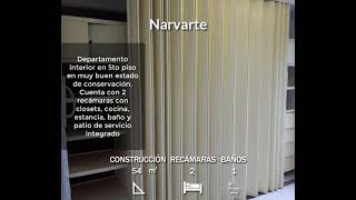 Departamento en venta, Narvarte, Benito Juárez, Ciudad De México