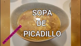 SOPA DE PICADILLO SUPER FACIL DE PREPARAR