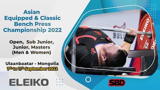 Asian Equipped Bench Press Championship 2022 - 43kg to 69kg Women (All age Groups)