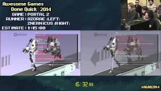 Portal 2 :: Live Co-op SPEED RUN [PC] ft. Azorae & Znernicus #AGDQ 2014