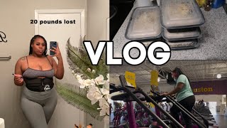 20 POUNDS LOST + MEAL PREP & GYM ♡ WEIGHT LOSS JOURNEY VLOG #1