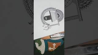 mahadev drawing || mandala art || sawan special mahadev drawing || # shorts #trading shorts