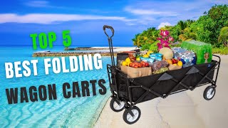 Top 5 Best Folding Wagon Carts In 2023 | Top 5 Garden Carts | Amazon Must Haves