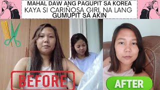 HAIR MAKEOVER SA AKIN NI CARIÑOSA GIRL @koreannamu