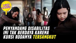 KURSI RODA TERSANGKUT, MAUKAH MASYARAKAT MEMBANTU PENYANDANG DISABILITAS INI? | SOCIAL EXPERIMENT