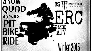 Winter Quad and PitBike snow ride 2015 / ERC / GoPro / Sony / Снежные покатушки на квадроциклах