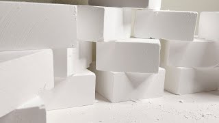 Stack of Fresh Plain Jane Blocks Crush | PJ | Chalk ASMR