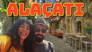 ALAÇATI Sokaklarını Keşfettik! Taş Evler | Tarihi Sokaklar | VLOG | Çeşme | Plaj