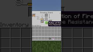 How To Brew Fire Resistance (0:45) Lingering Potions In Minecraft #Shorts