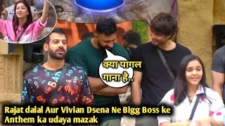 Bigg Boss 18 Live : Rajat dalal Aur Vivian Dsena Ne Bigg Boss ke Anthem song ka udaya mazak ki masti