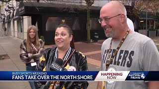 Pittsburgh fans take over North Shore for a busy sports weekend in the city