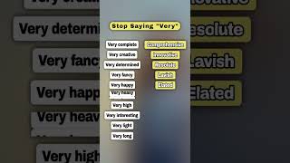 Stop Saying "very" | Part 2 #english #vocabulary #shorts #funny #englishtips #quiz #learnenglish