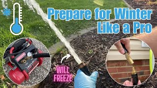 How to Blow Out Your Inground Sprinklers for Winter