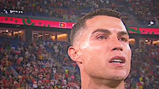 Cristiano ronaldo holding up his tears before match vs Ghana