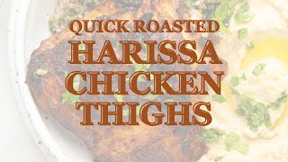 Quick Roasted Juicy Harissa Chicken Thighs