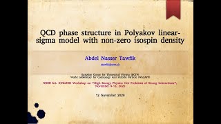 Abdel Tawfik, QCD phase structure in Polyakov linear-sigma model with non-zero isospin density