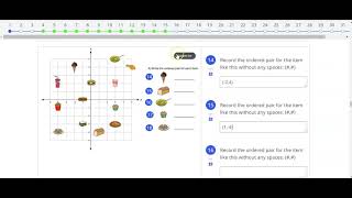 Recording Coordinates: Practice Activity