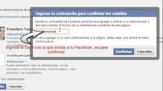 Cómo Nombrar Administradores de mi página de Facebook en 1 Minuto (HD)